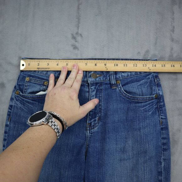 Lauren Jeans Co Pants Womens 4 Blue Denim Classic Straight Pockets Jeans - Picture 3 of 16